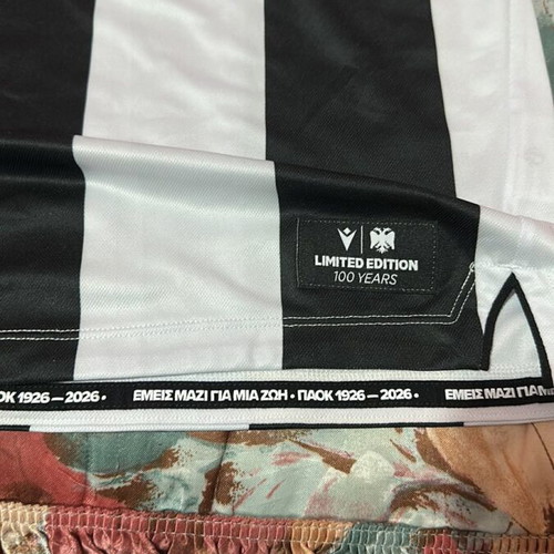 PAOK 100 Years Anniversary Jersey Medium with Konstantelia Signature new