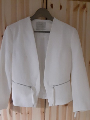 Bershka jacket used, off-white, size M