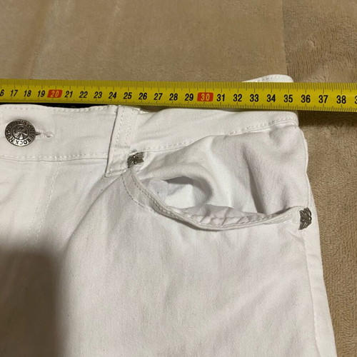 Richmond women's white elastic denim pants used, size 30