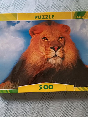 Puzzle 500 lion like new, all pieces