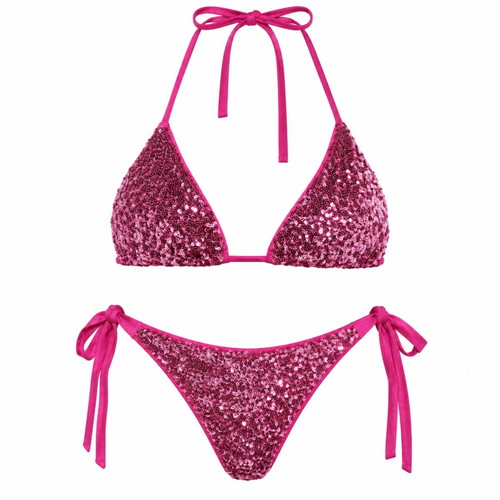 Calzedonia triangle bikini set, pink, size M