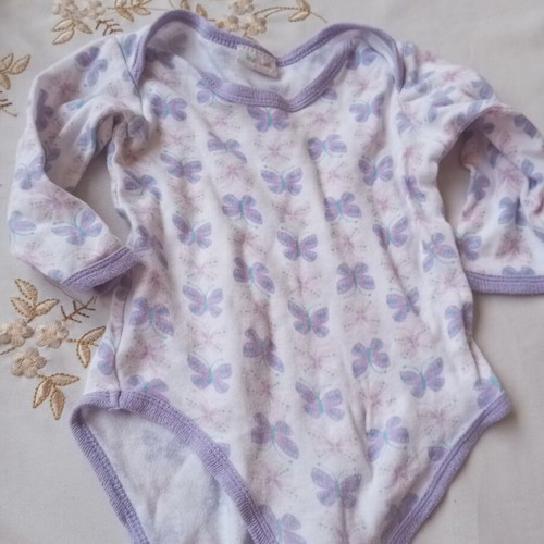 Baby romper with butterfly print, 12 months