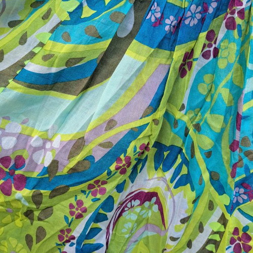 Promod colorful top like new, cotton, size M