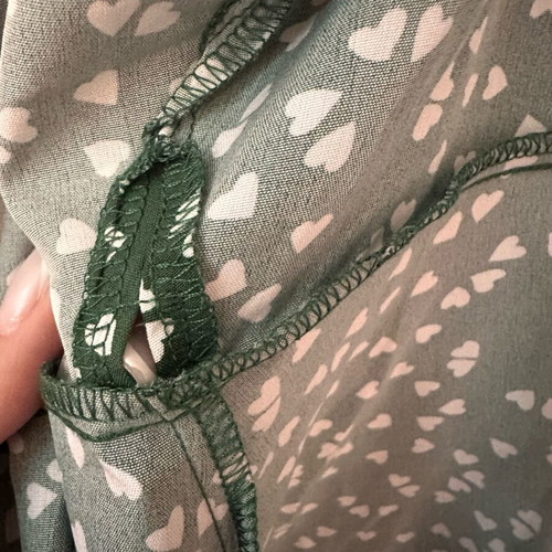 Shein green dress like new, tied, size small