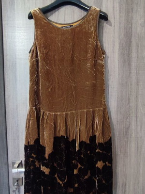 Velvet dress Italian multicolor like new