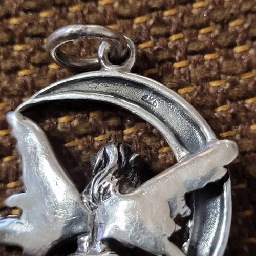Gothic pendant 826 silver used