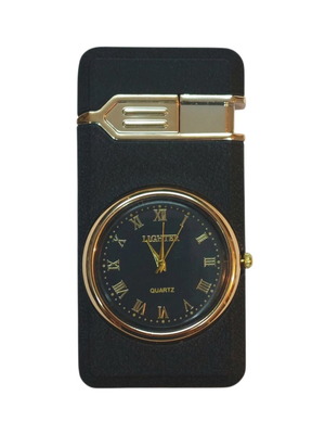 Gas Lighter with Clock New, Windproof