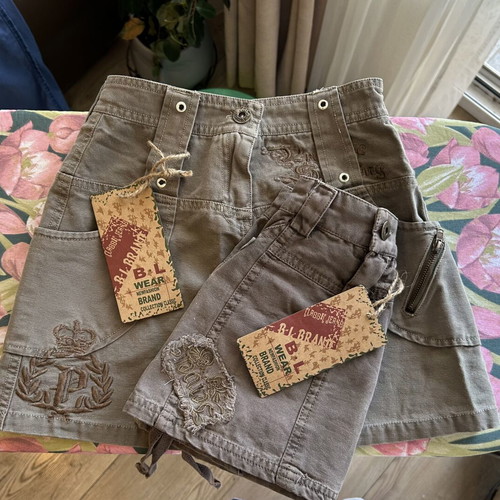 B.L. Wear Cotton Cargo Skirts New with Tags