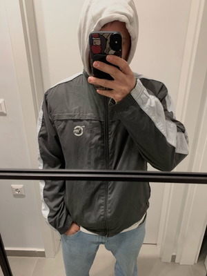 Jacket used, size Medium, gray