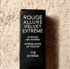 Chanel κραγιον rouge allure velvet extreme matte 116