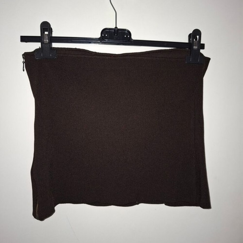 Strapless Y2K brown elastic top Gazebo like new