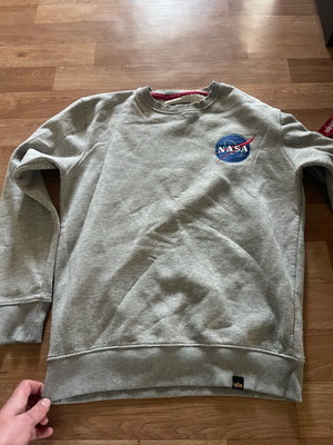 Alpha Industries NASA men's gray jersey like new size M