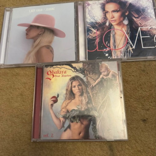 J Lo, Shakira and Lady Gaga CD collection