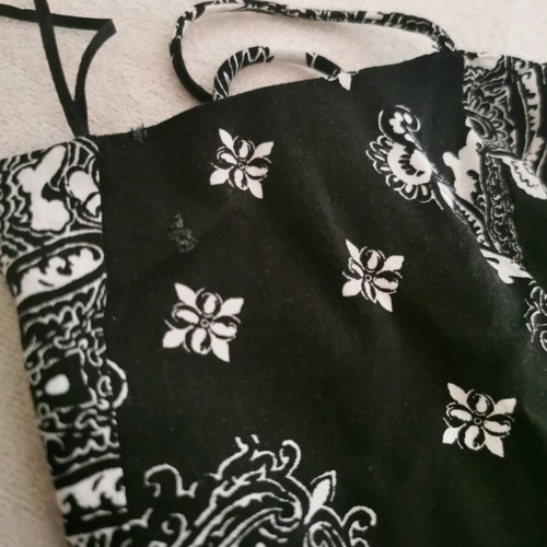 Bershka one-piece shorts M used, black and white