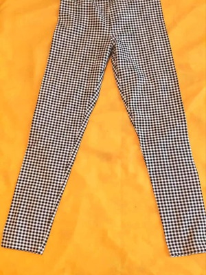 ZARA kids' gingham leggings, size 13-14 years