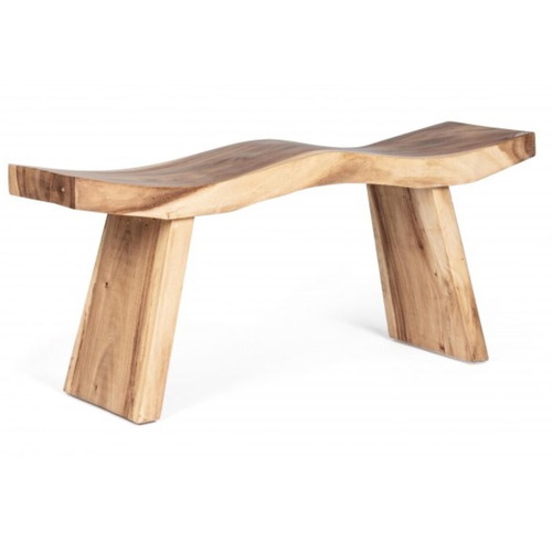 Welle bench made to order, suar wood with minimal design