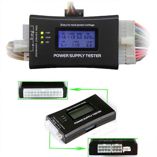 Digital PC Power Supply Tester like new with LCD screen