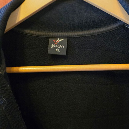 Men's black warm fleece sweatshirt XL