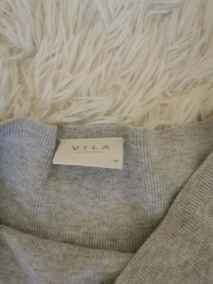 Vila knitted A-line skirt like new, gray, size M