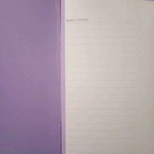 Weekly Meal Planner notebook like new for weekly meal preparation