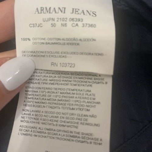 Armani Jeans men's long-sleeve shirt used, gray, XXL