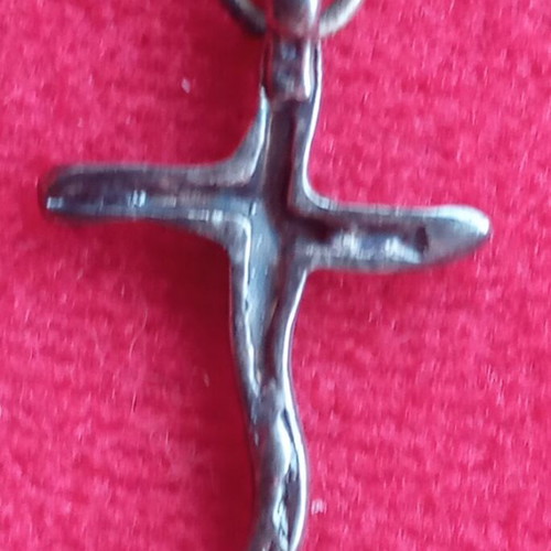 Small antique silver cross used