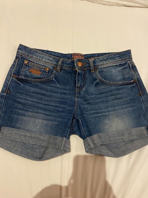 Superdry shorts blue like new, size XS