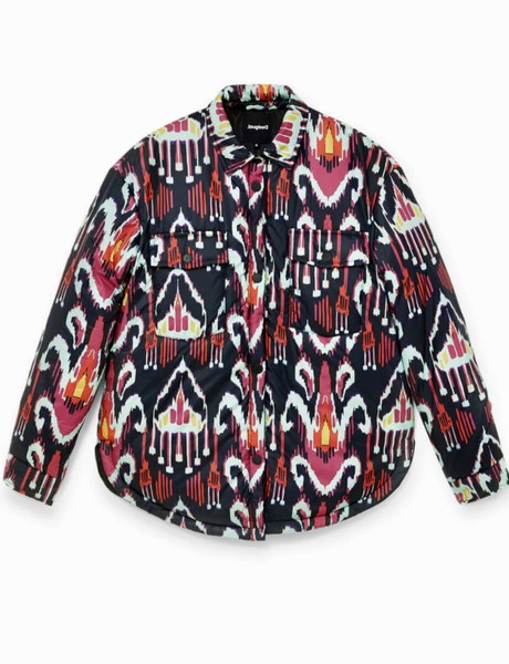 DESIGUAL 'ELIOT' PADDED PRINT OVERSHIRT