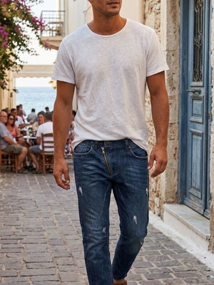 Men's DND blue jeans size M like new