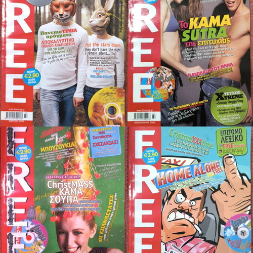 Free magazines used, collection 2004-2007
