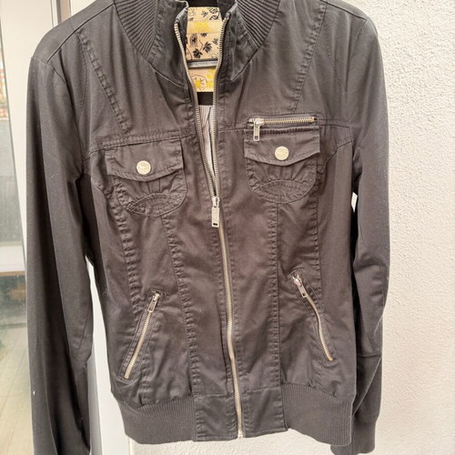 Bershka black jacket slim fit like new, size L