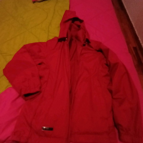 Autumn jacket used, red, reversible, size XL