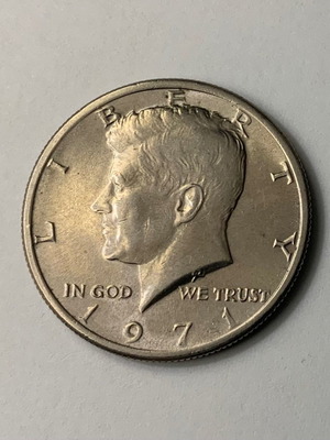 Νόμισμα John F. Kennedy Half-Dollar 1971 μεταχειρισμένο