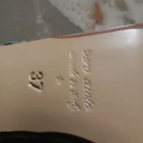 Pierre Darrè blue leather sandals size 37 like new