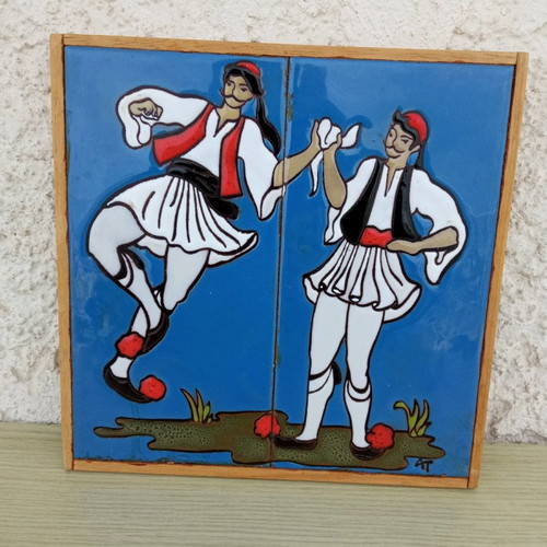 Tsakiraki Tile Tsoliades used, artwork 20x20 cm