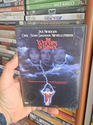 The Witches of Eastwick DVD μεταχειρισμένο, με υπότιτλους, κωμωδία, περιπέτεια, κοινωνική