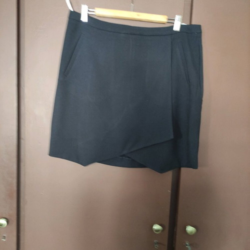 Skirts like new More and more, gray and blue, wool fabric
