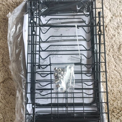 Two-Tier Metal Dish Rack new in its packaging