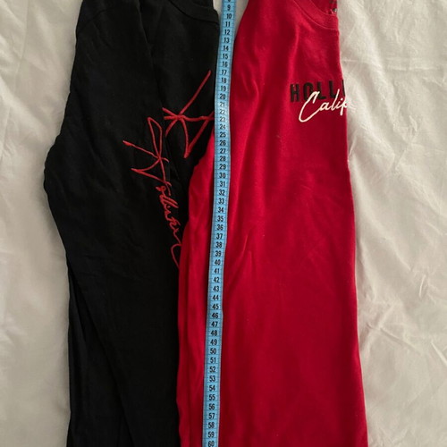 Set of two used Hollister long-sleeve shirts for middle school boy