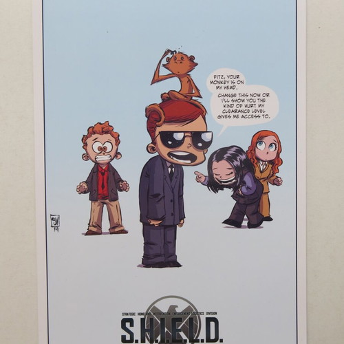 Skottie Young Promotional Art Print S.H.I.E.L.D. #001 new