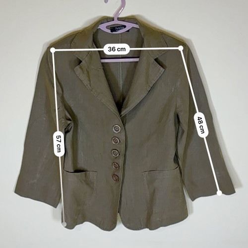 Zara linen shirt brown size M like new