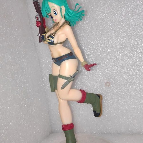 Dragon Ball Bulma figure in military style, 20cm