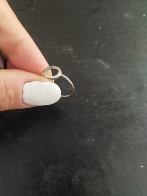 Silver-colored ring