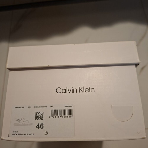 Calvin Klein men's black sandals size 46 new