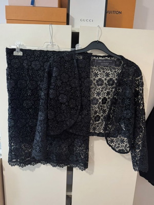 Zara δαντελωτή φούστα και ζακέτα σε άψογη κατάσταση, μαύρο