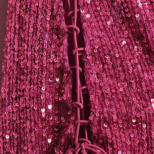 Asos Design sequin pink mini dress like new with lace-up sides
