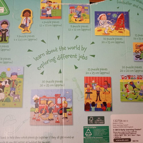 When I Grow Up Puzzles 10-in-1 used, Early Learning Centre
