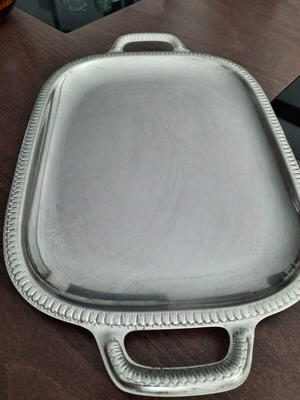 Stainless Steel Serving Tray used