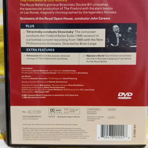 Firebird ballet DVD new, classical genre