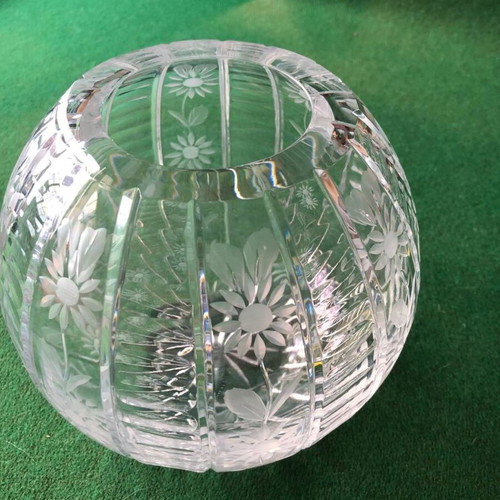 Crystal ball vase new
